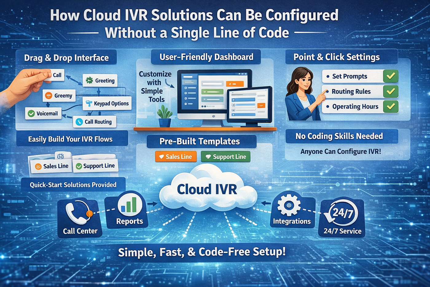 How Cloud IVR Solutions Can Be Configured Without a Single Line of Code