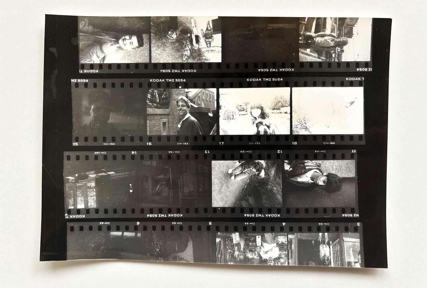 My contact sheet from 1989. Image copyright Jesse Karjalainen.