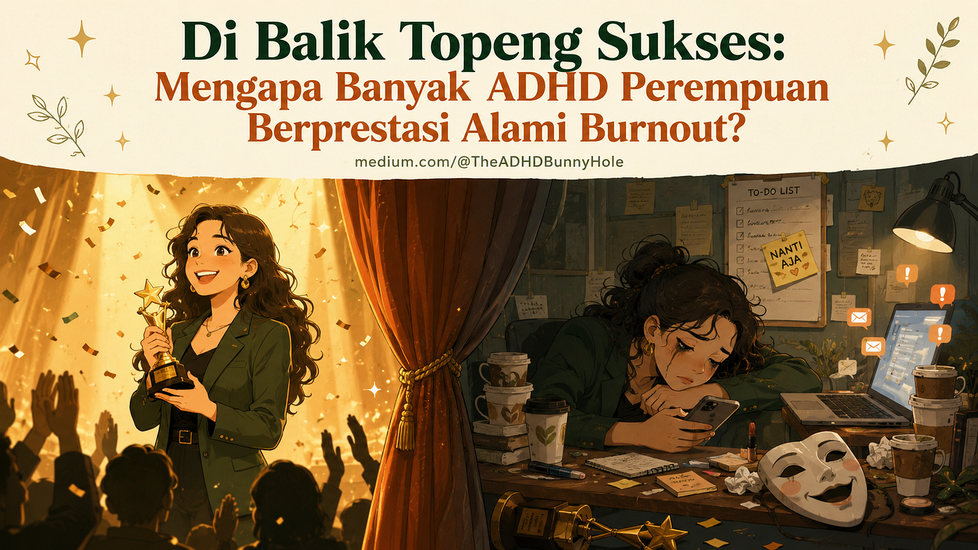 Di Balik Topeng Sukses: Mengapa Banyak ADHD Perempuan Berprestasi Alami Burnout?