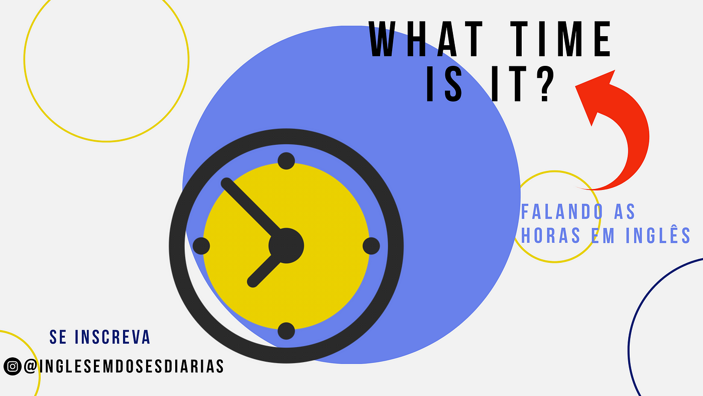 WHAT TIME IS IT?  Aprenda as HORAS em Inglês - Inglês com PNL