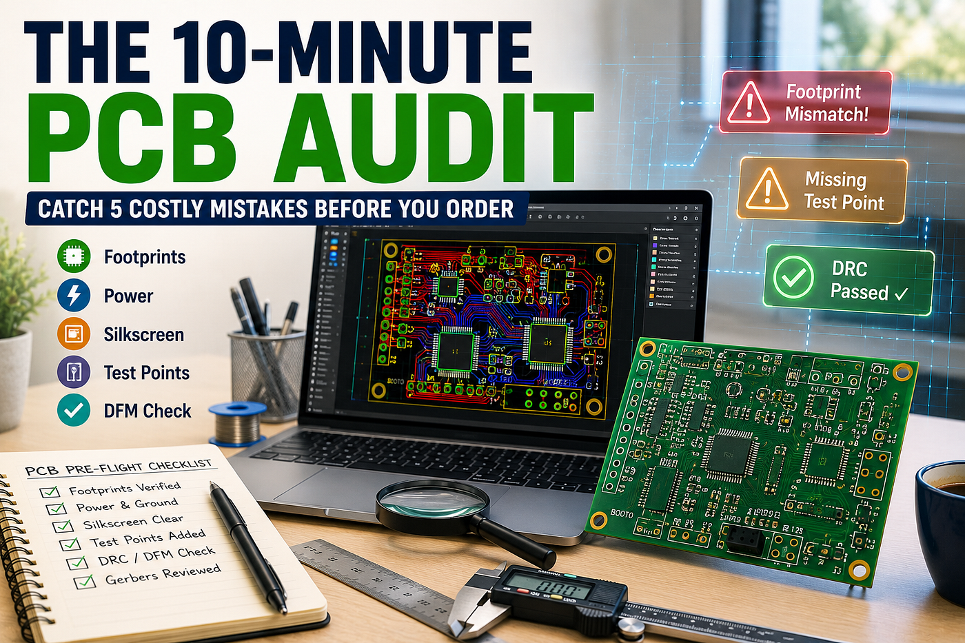 The 10-Minute PCB Audit: Catch These 5 Design Mistakes Before Ordering