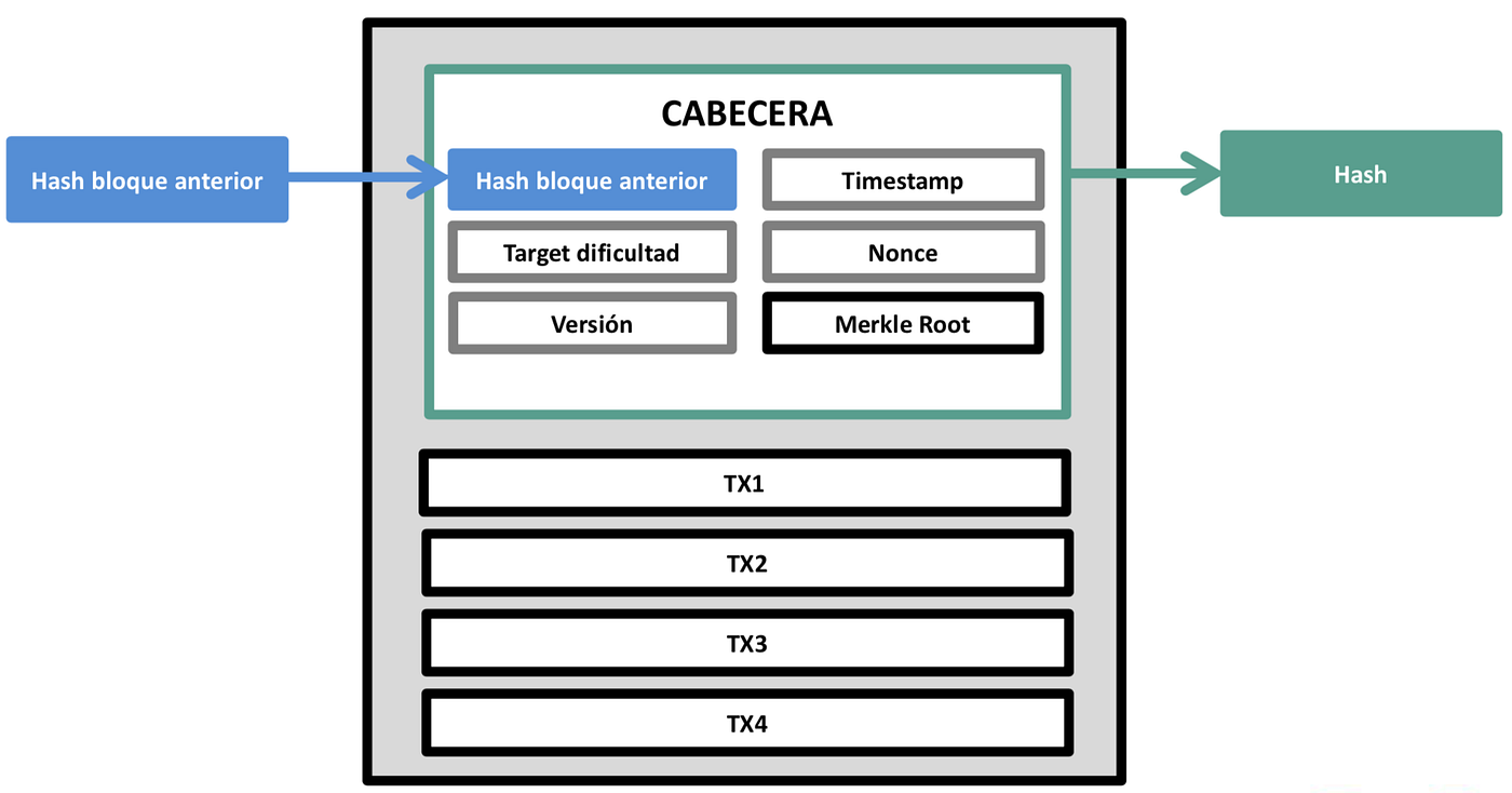 Fundamentales de Bitcoin: Entendiendo los bloques de la cadena de bloques |  by Victor Velasco Guidotti | Medium
