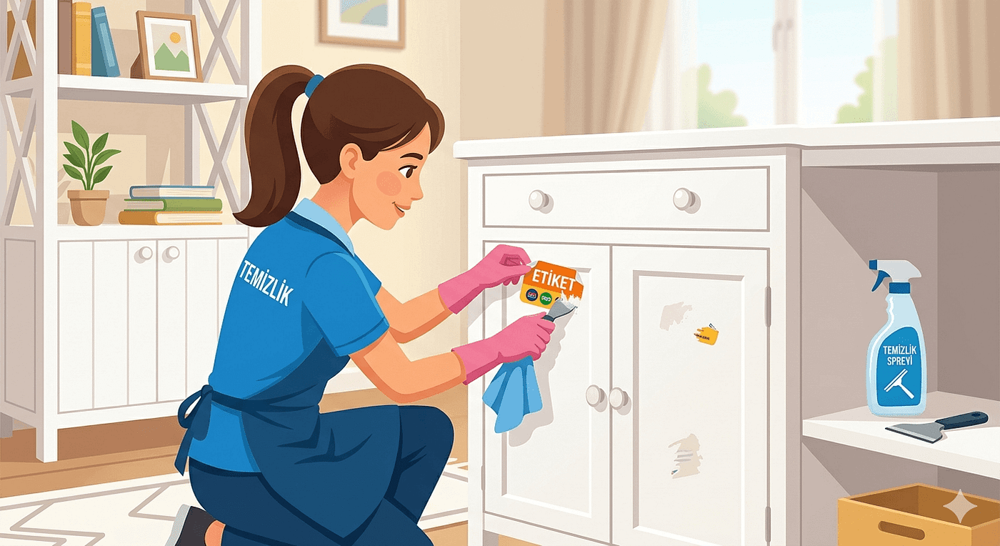 Beyaz Mobilyalardan Sticker ve Etiket İzi Nasıl Çıkarılır? Zarar Vermeden Temizleme Rehberi