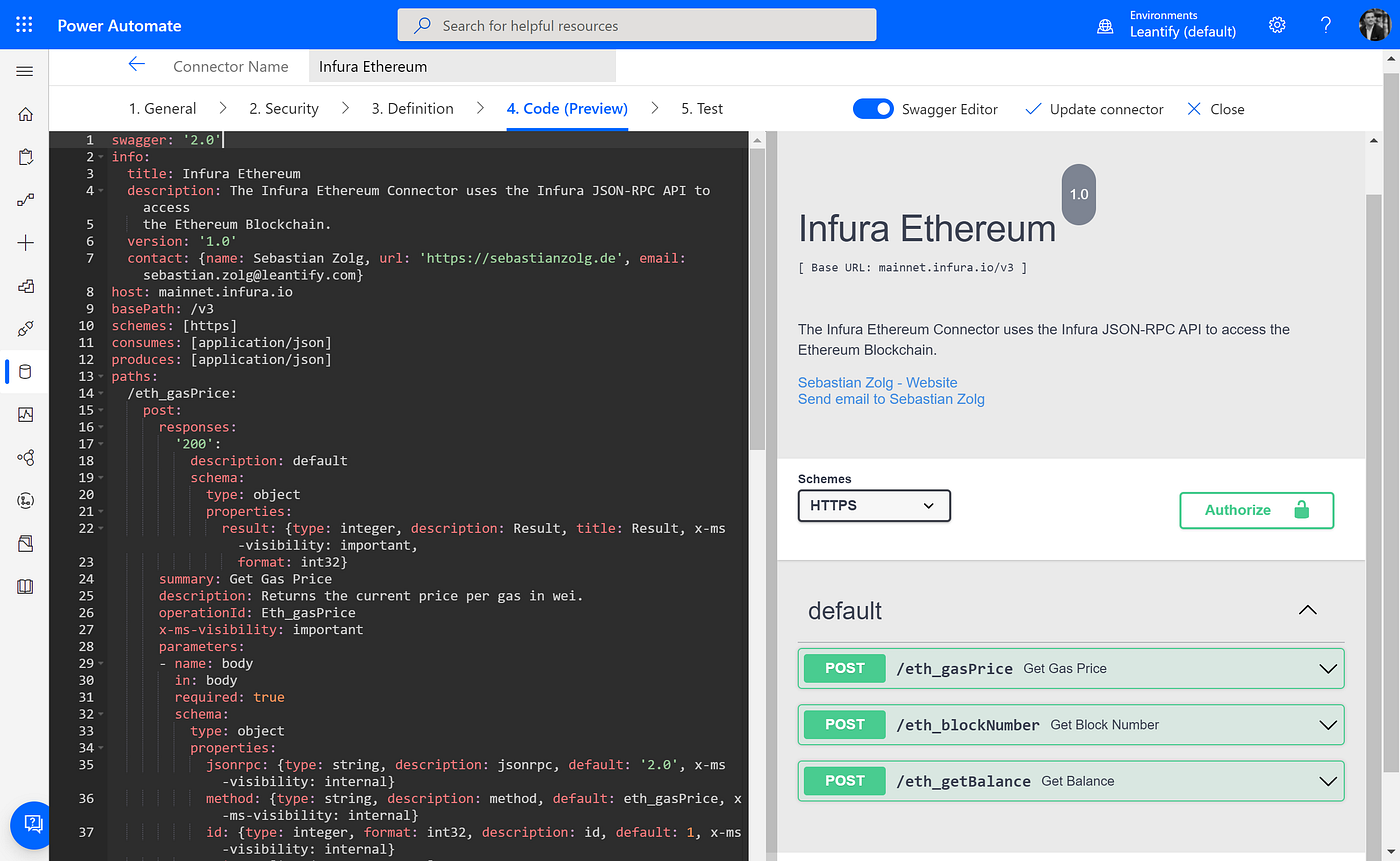 Building a Power Platform Independent Publisher Connector for the Ethereum  Blockchain (Part 1) | by Sebastian Zolg 🤝 | Medium