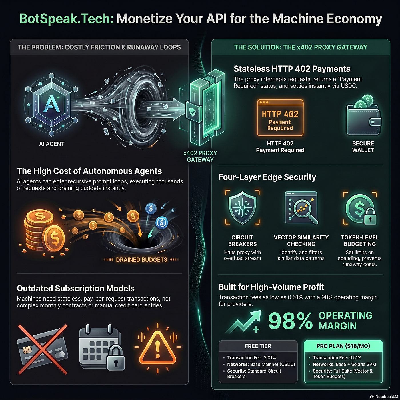 Your AI Agents Now Have Wallets — Meet the x402 Machine Economy: The BotSpeak.tech Protocol