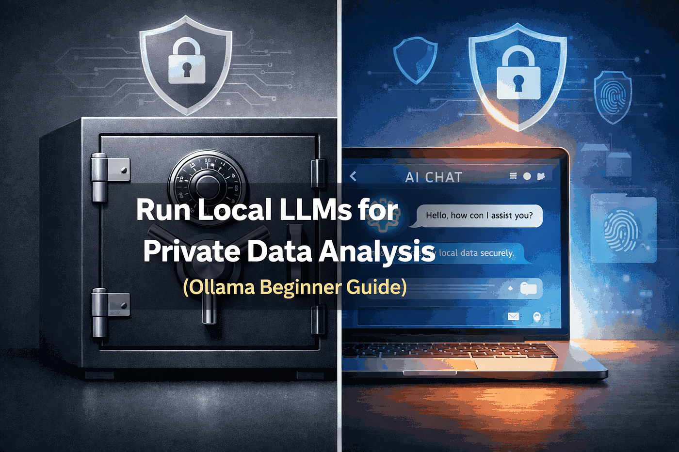 Run Local LLMs for Private Data Analysis (Ollama Beginner Guide) — Image create by Tamzidul Haque