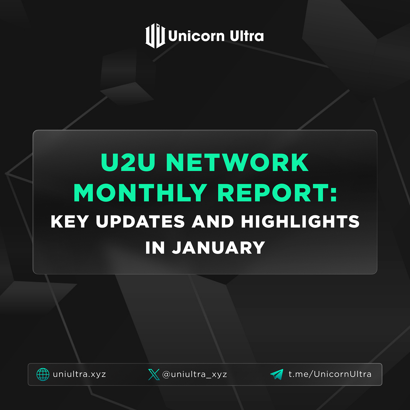 U2U Network Monthly Report: Key Updates And Highlights In January | by U2U  Network | U2U Network | Medium
