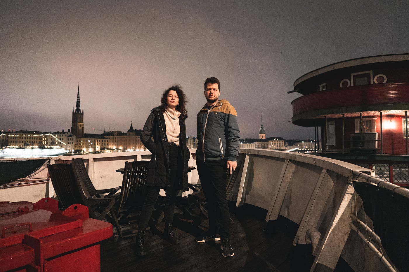 Sára,fotografka a natáčeč.