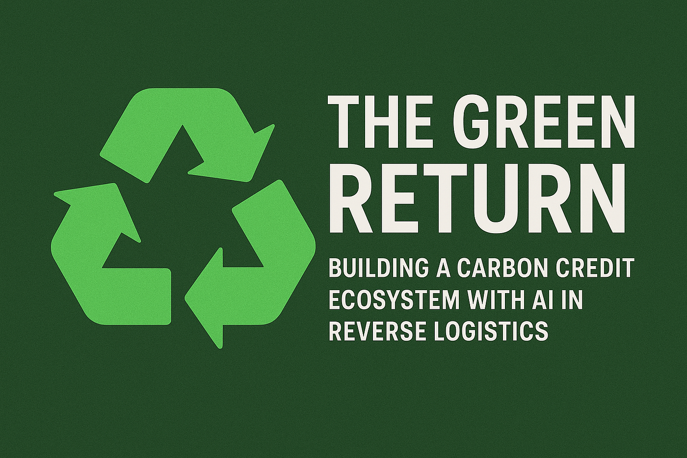 The Green Return: Building a Carbon Credit Ecosystem with AI in Reverse Logistics