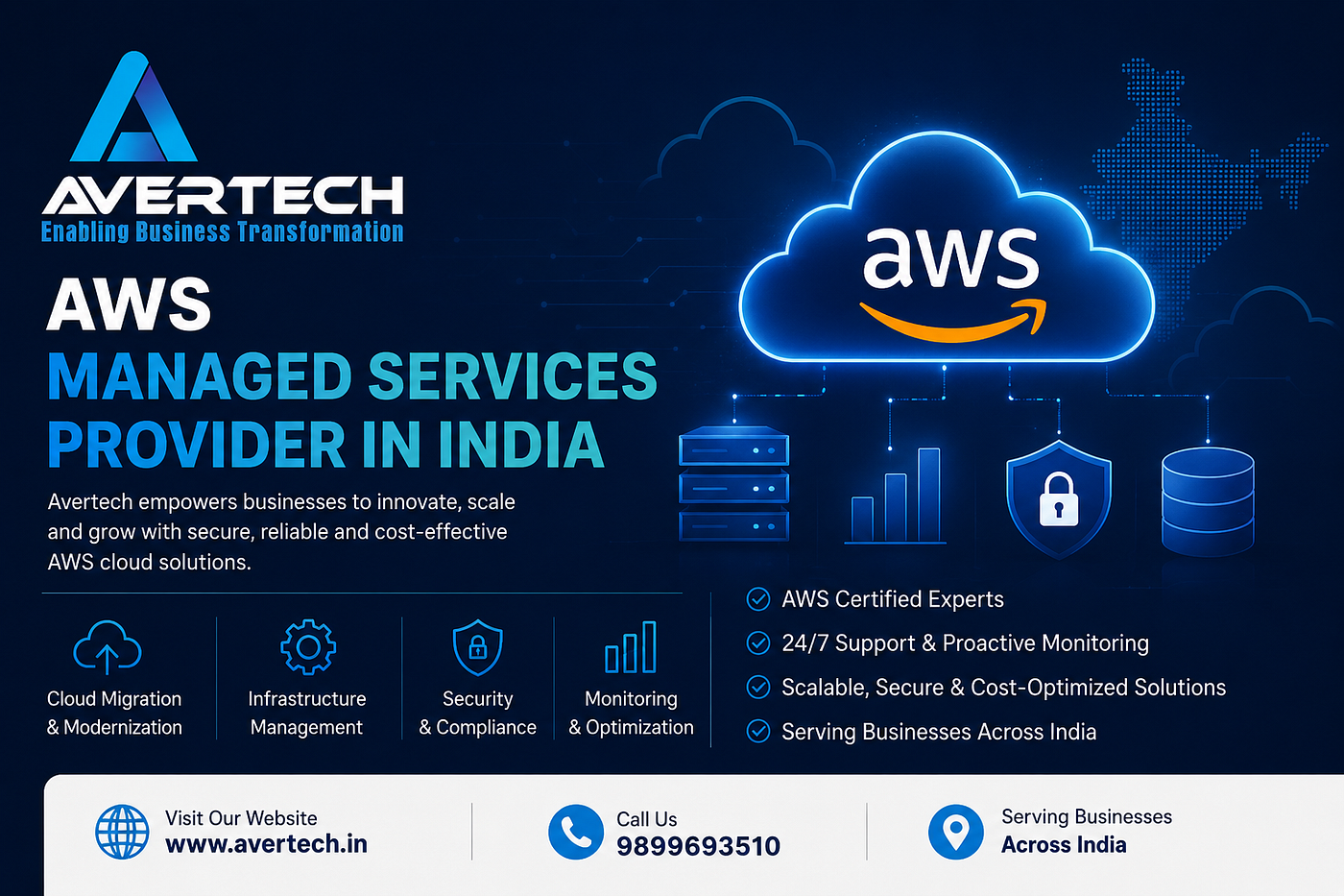 AWS Managed Services Provider in India — Simplify Cloud Management with Avertech