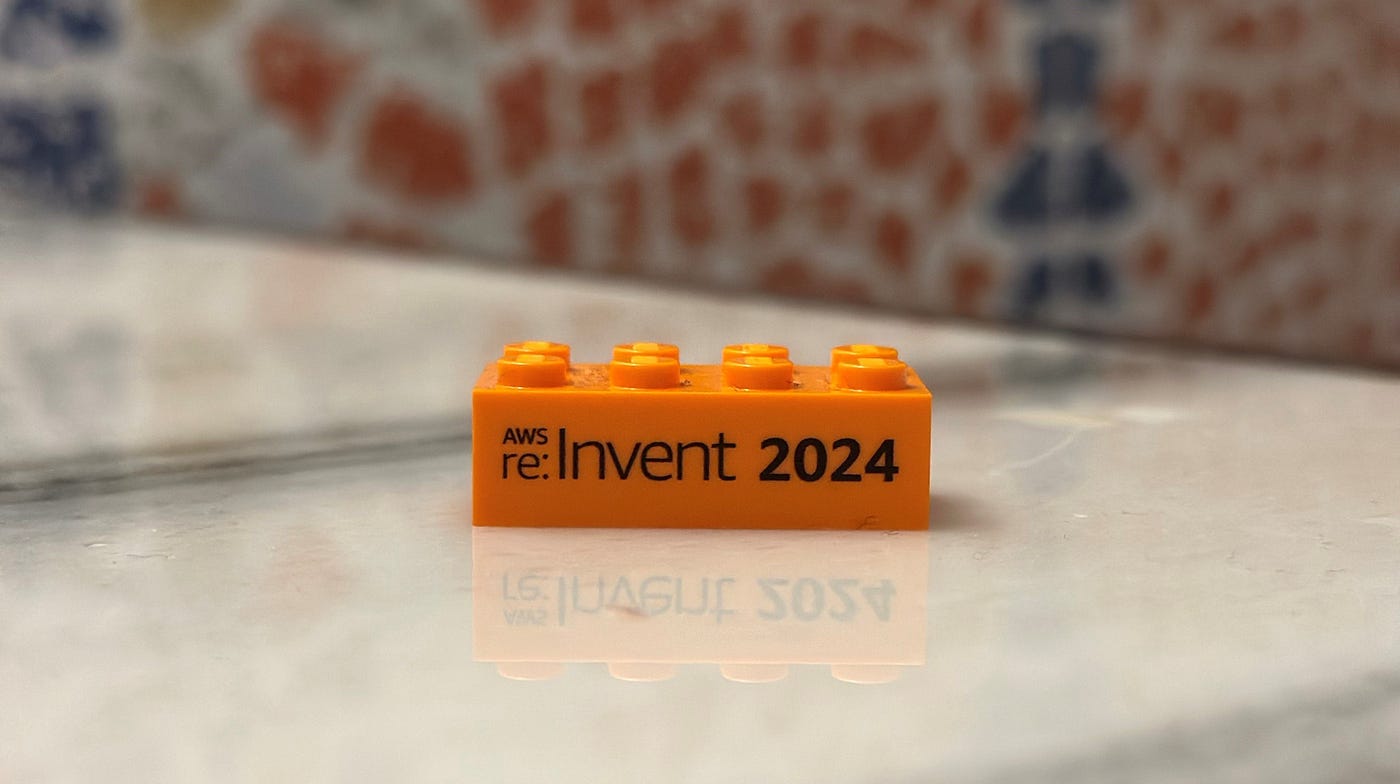 AWS Re:Invent Day 1. Badge and Swag Collection | by Andrew