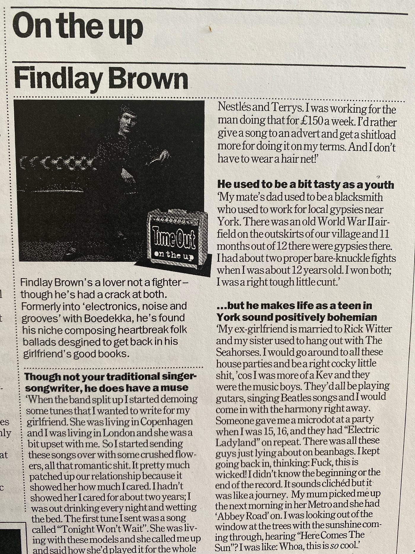 Findlay Brown interview