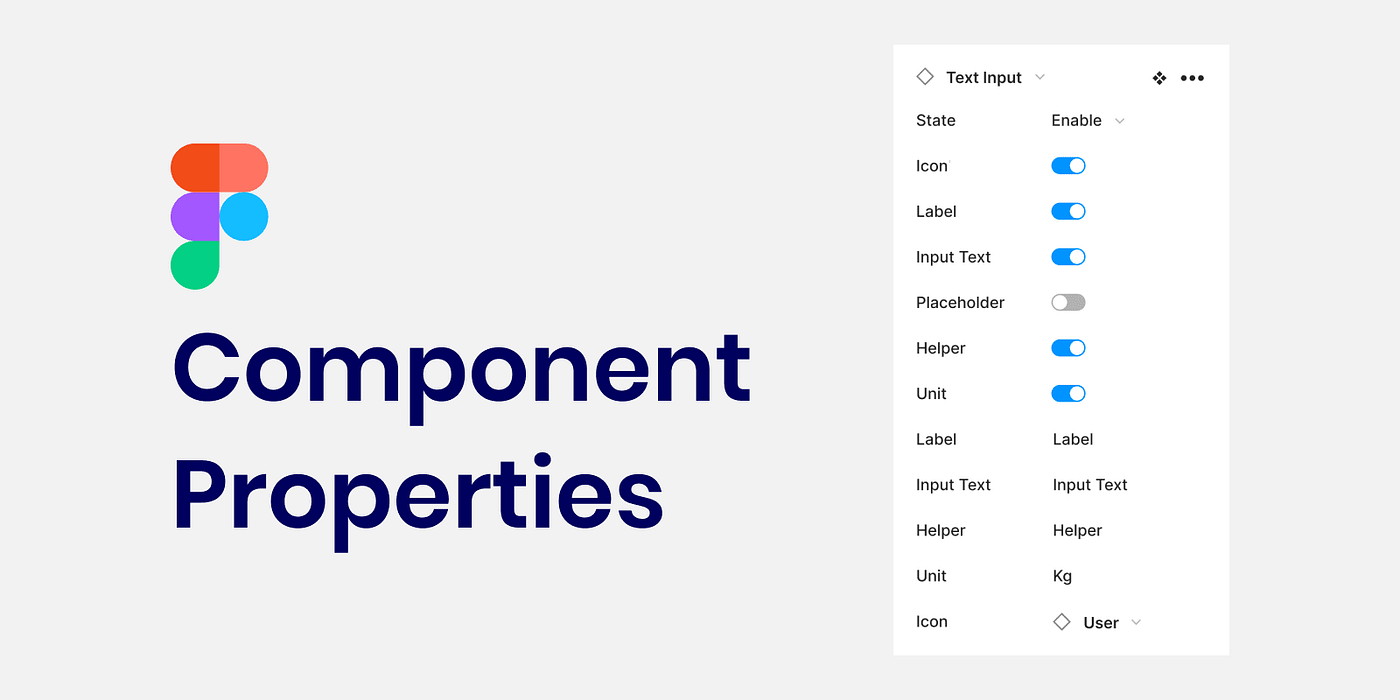 This is a complete guide to Figma components properties | UX Planet