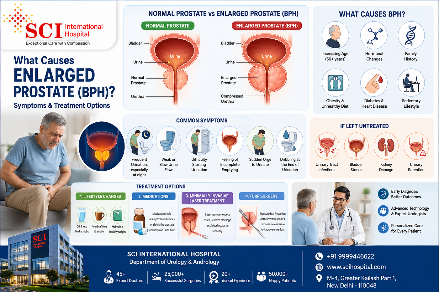 What Causes Enlarged Prostate (BPH)? Symptoms & Treatment Options