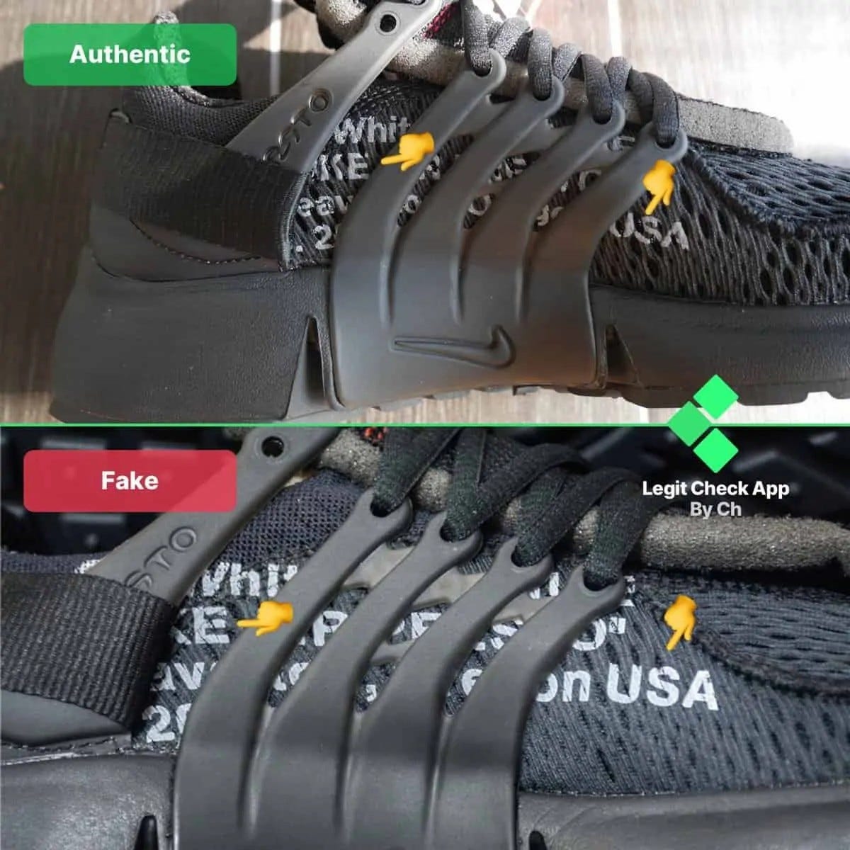 presto off white black legit check