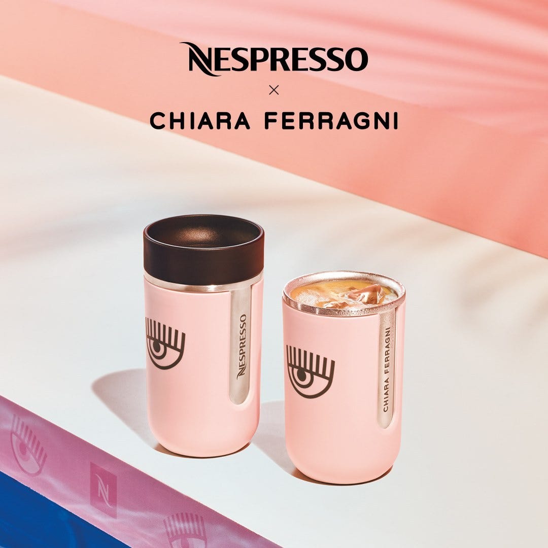 Nespresso x Chiara Ferragni: the Ykone campaign that redefines your summer  coffee | by Melinee Coret | ykone | Medium