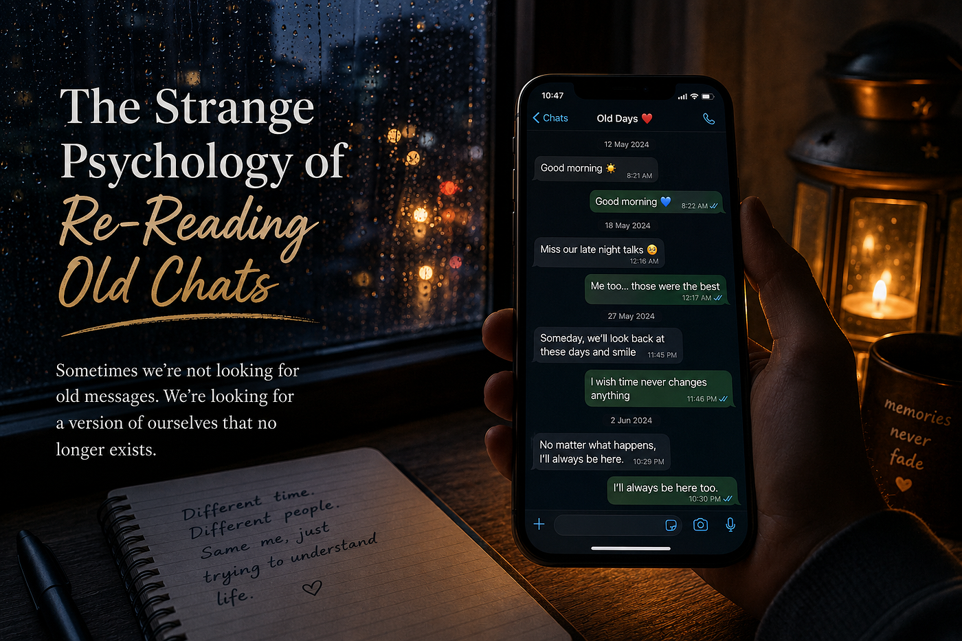 The Strange Psychology of Re-Reading Old Chats.