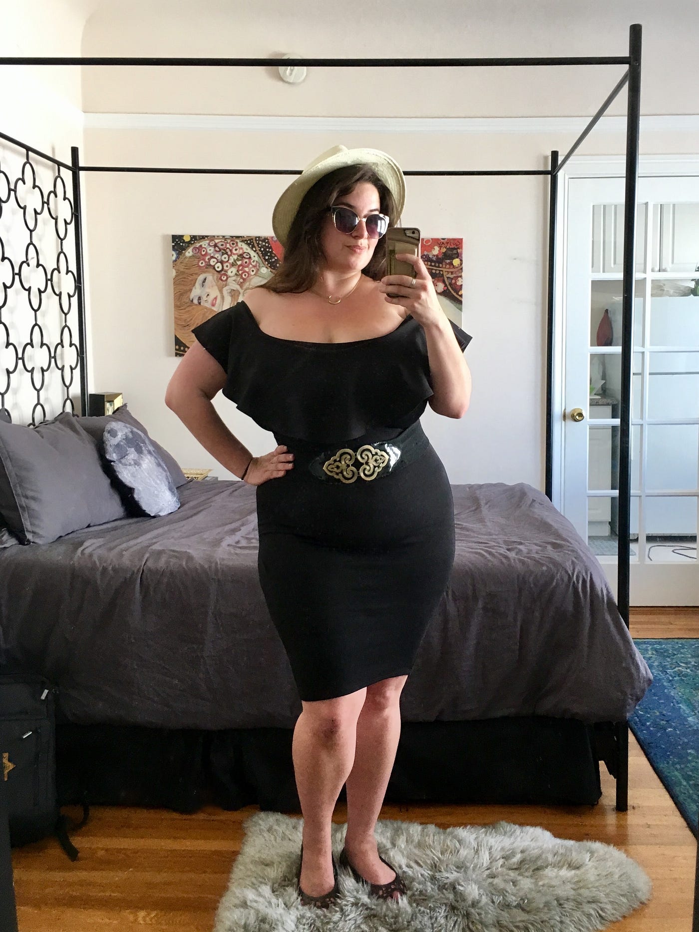 same black dress SAME French Lace Midi Dress | Black main image 0