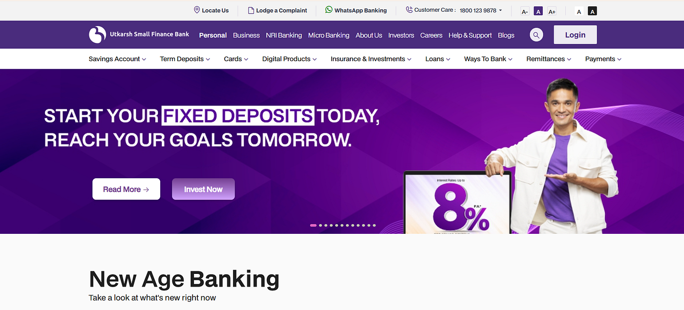 Utkarsh Small Finance Bank — Empowering Financial Inclusion in India