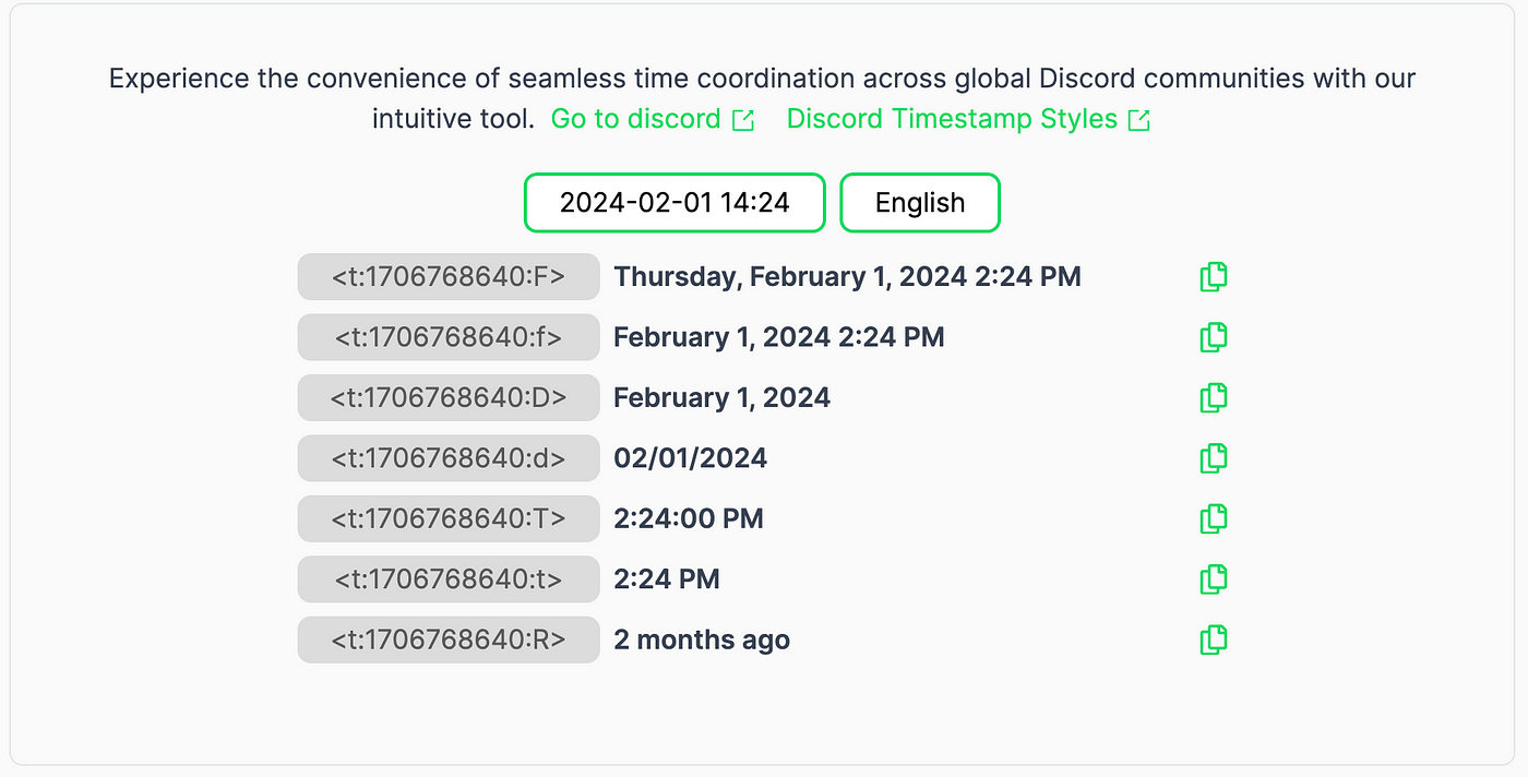 Building a simple convenient Discord timestamp tool by Hadeshe