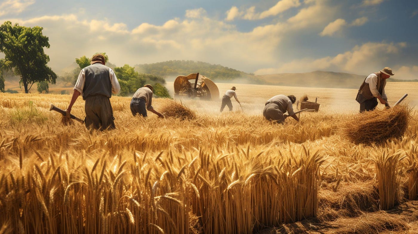 Do farmers prefer to grow wheat more than other grains on their land?