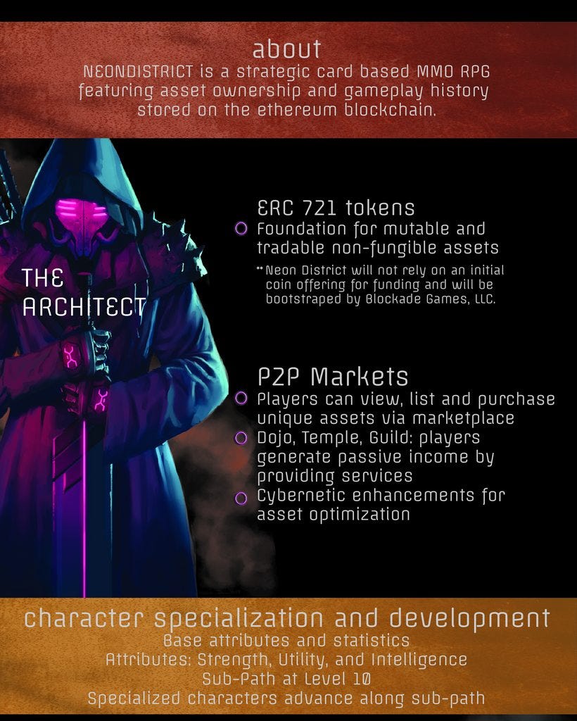 Neon District: A Tech Noir Adventure on the Ethereum Blockchain | by Neon  District | Blockade Games | Medium
