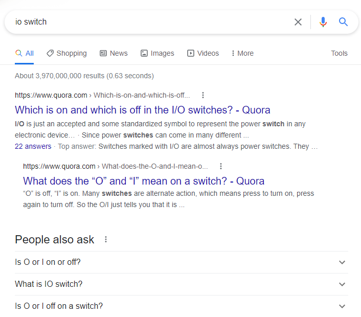 On Off Switch Symbol I O