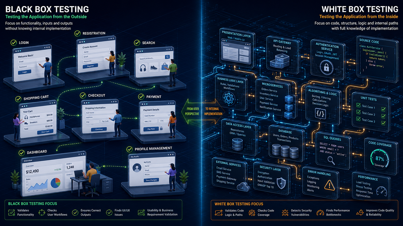 Black Box Testing vs White Box Testing: Why Modern QA Teams Need Both