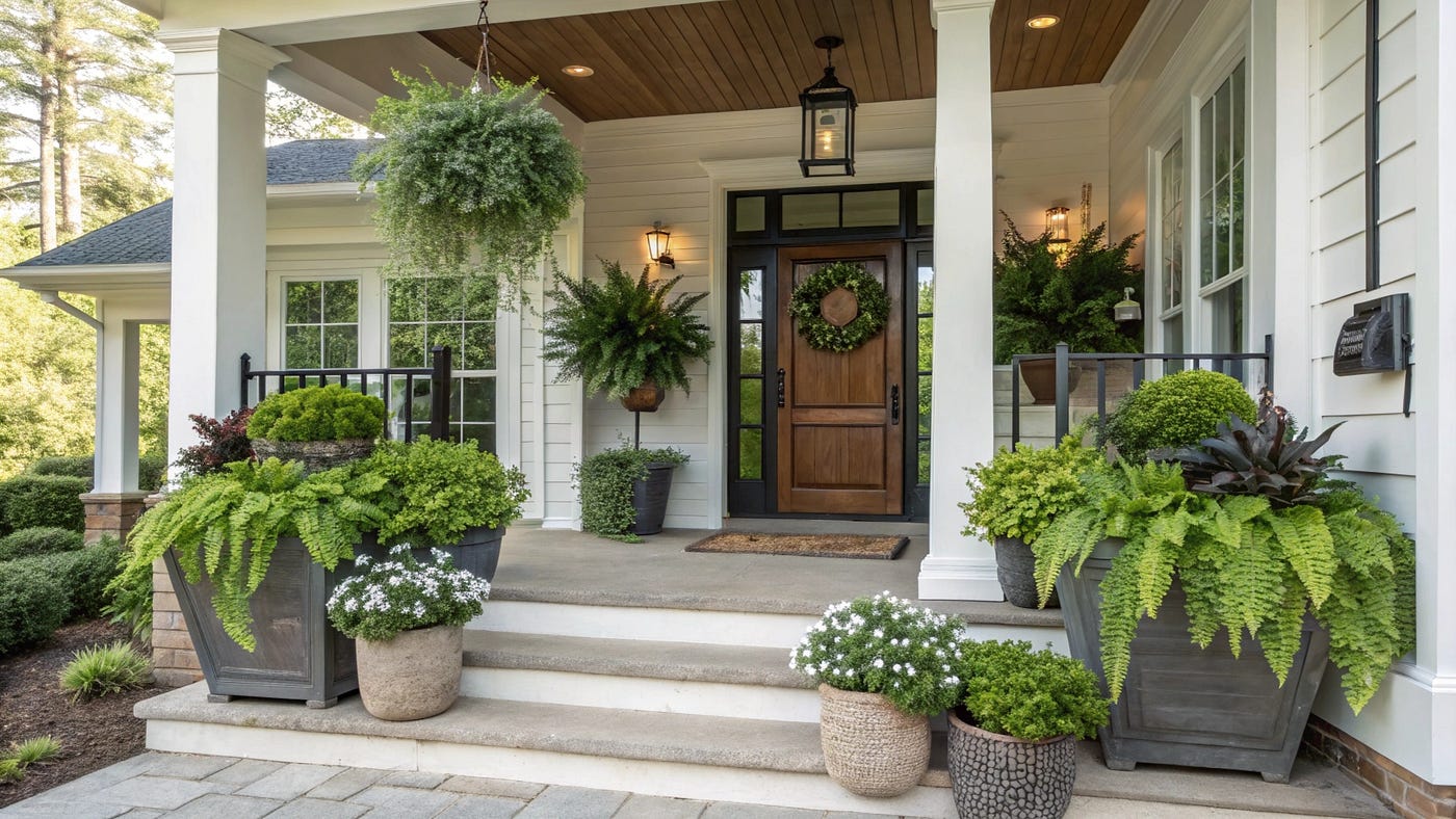 Elevate Your Entryway: Inspiring Faux Plants for Front Porch Ideas