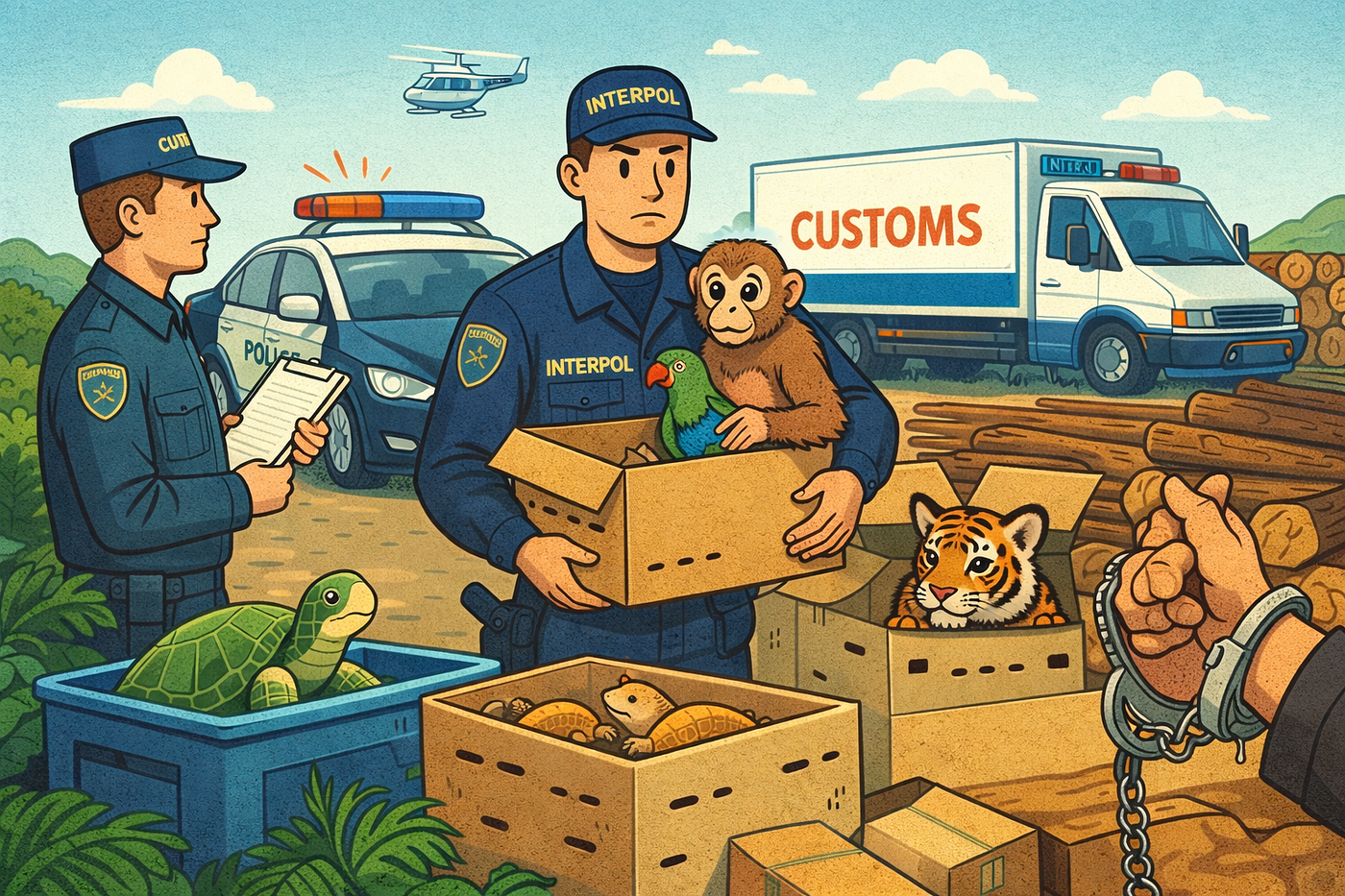 Operasi Interpol dan WCO Selamatkan Puluhan Ribu Satwa Liar dari Perdagangan Ilegal