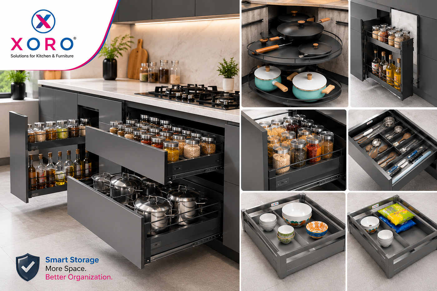 Kitchen Accessories Supplier in Ahmedabad: How to Increase Storage in a Small Kitchen Without…