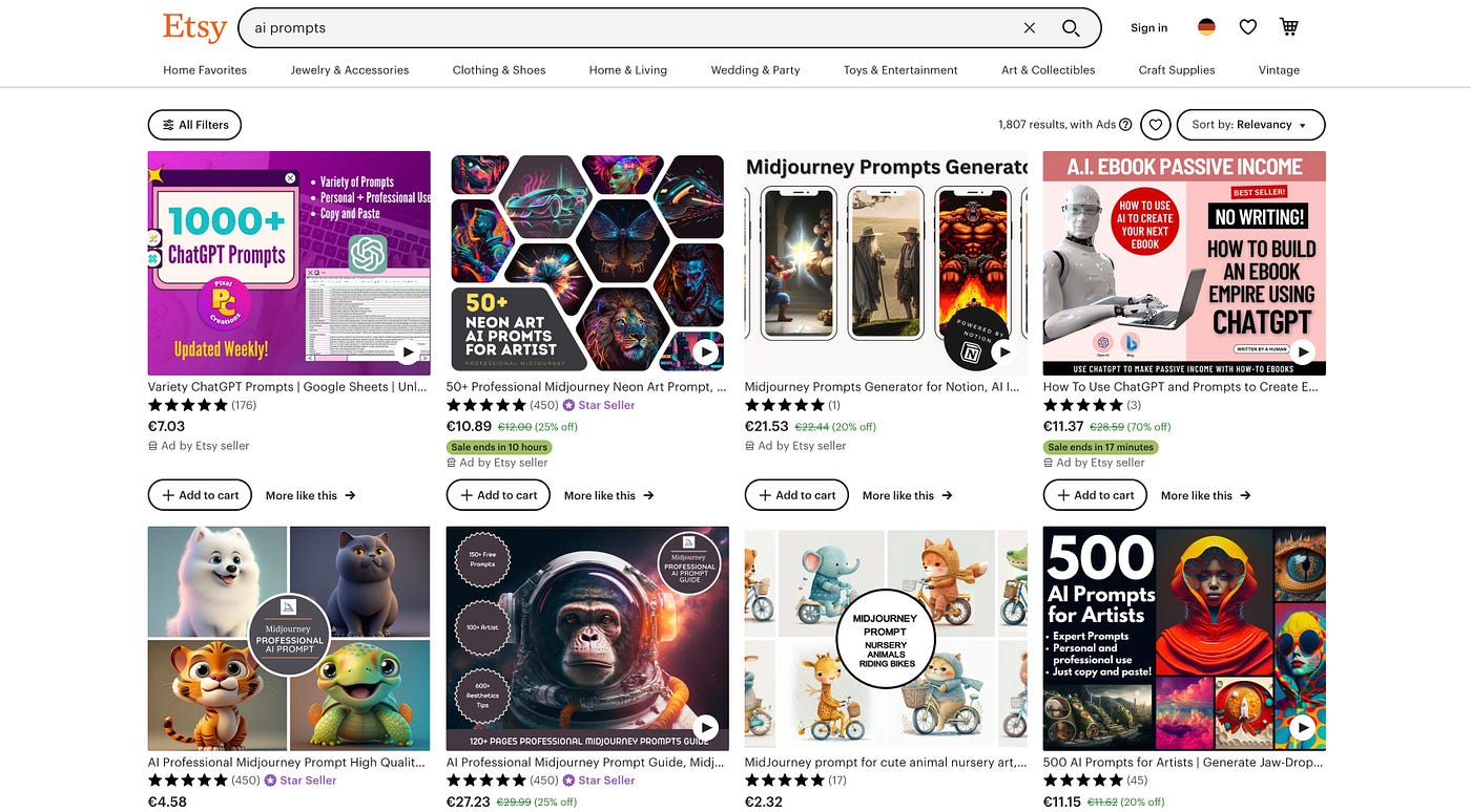 Best Marketplaces to Make Money by Selling Your AI Prompts | by Jan Marcel  Kezmann | Generative AI