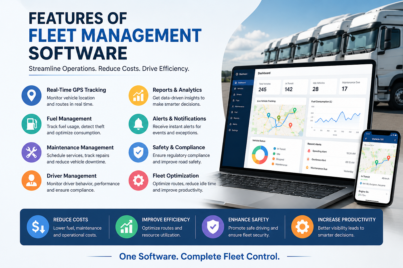 What Are The Features Of Fleet Management Software?
