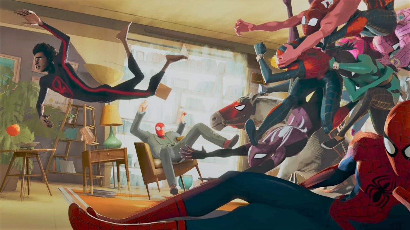 Spider Man and Spider Boy Battle Electro in Edge of Spider Verse  