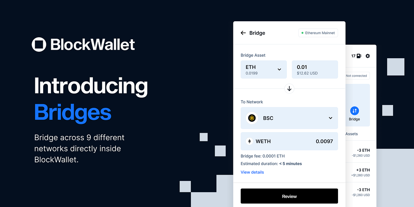 Bridges Are Now Available on BlockWallet | by BlockWallet | BlockWallet |  Medium