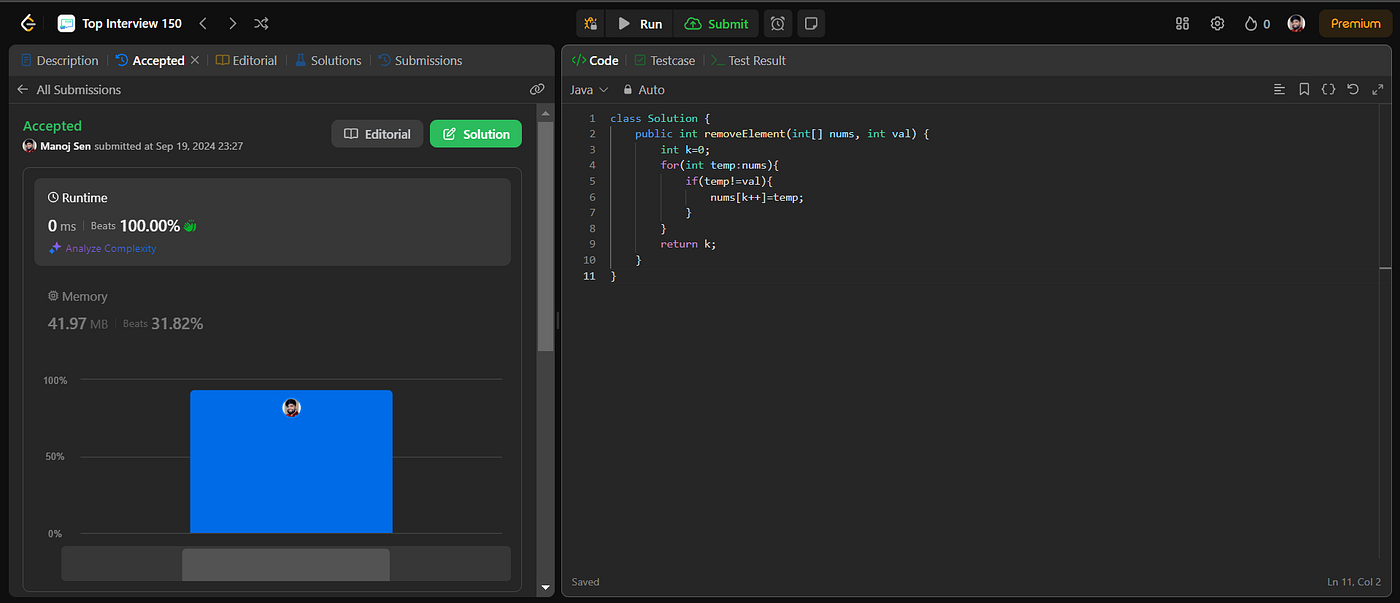 Mastering Array Manipulation: Solving LeetCode's '27. Remove