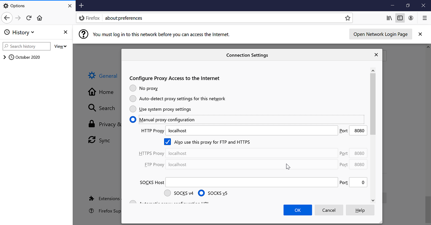 How to configure OWASP ZAP 2.9.0 proxy and Firefox proxy and do a
