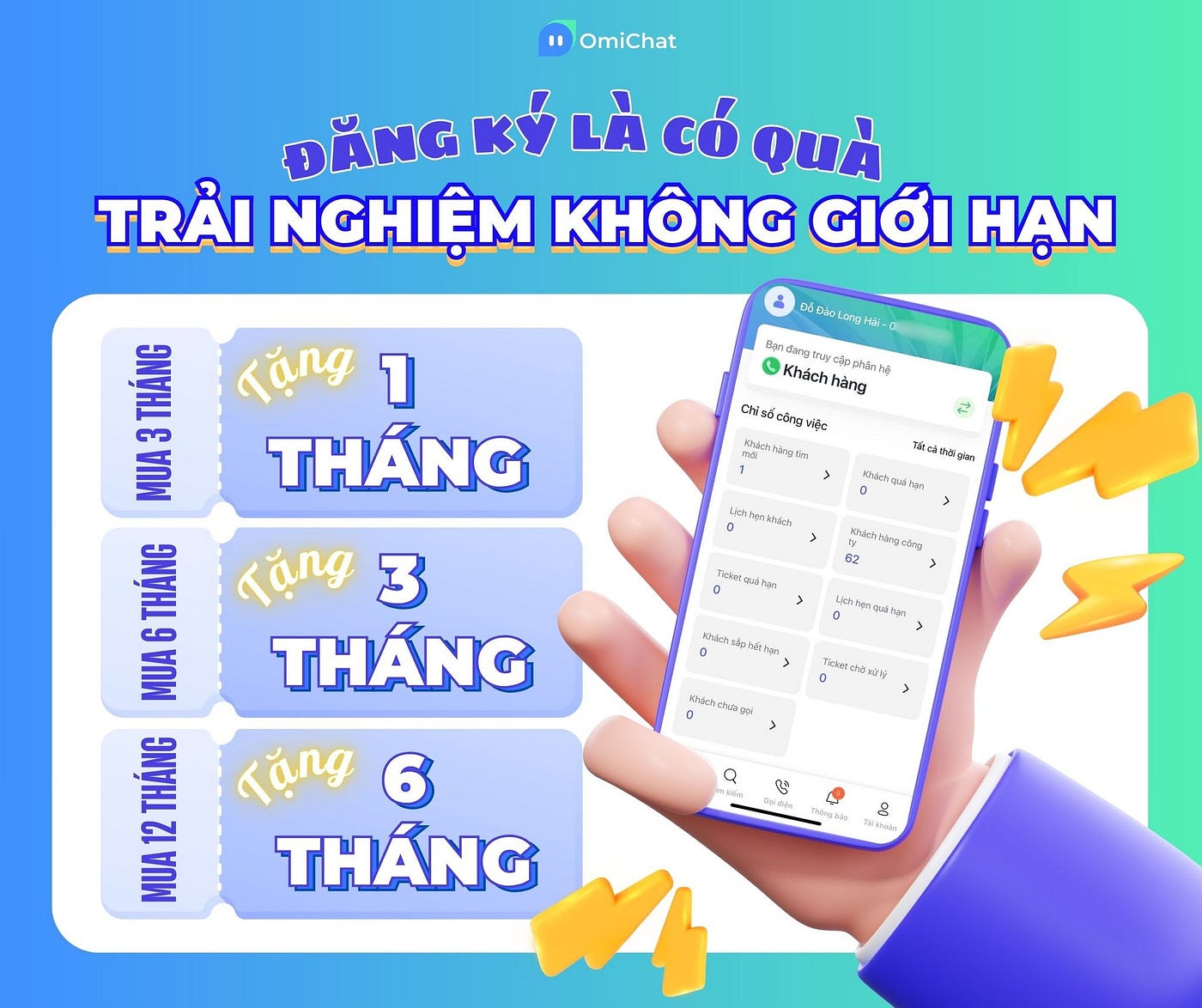 Đăng Ký OmiChat Hôm Nay — Nhận Ngay Ưu Đãi Lớn Và Trải Nghiệm Trợ Lý AI Thông Minh Không Giới Hạn!