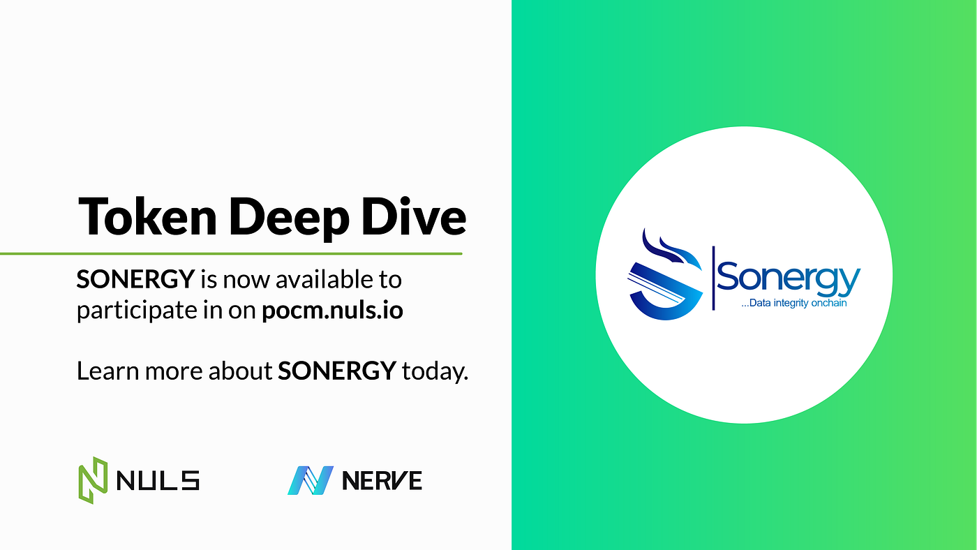 Sonergy working together with NULS/Nerve