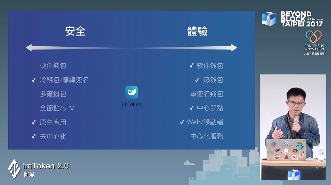 區塊鏈研討週心得（一）當安全對上體驗，加密幣錢包之分類. 十一月底在台灣舉辦了好幾場以加密貨幣與區塊鏈為主的研討會，感謝這個時代，各種直播… | by  不斷探索的門徒陳保羅（Paul Chen） | Medium