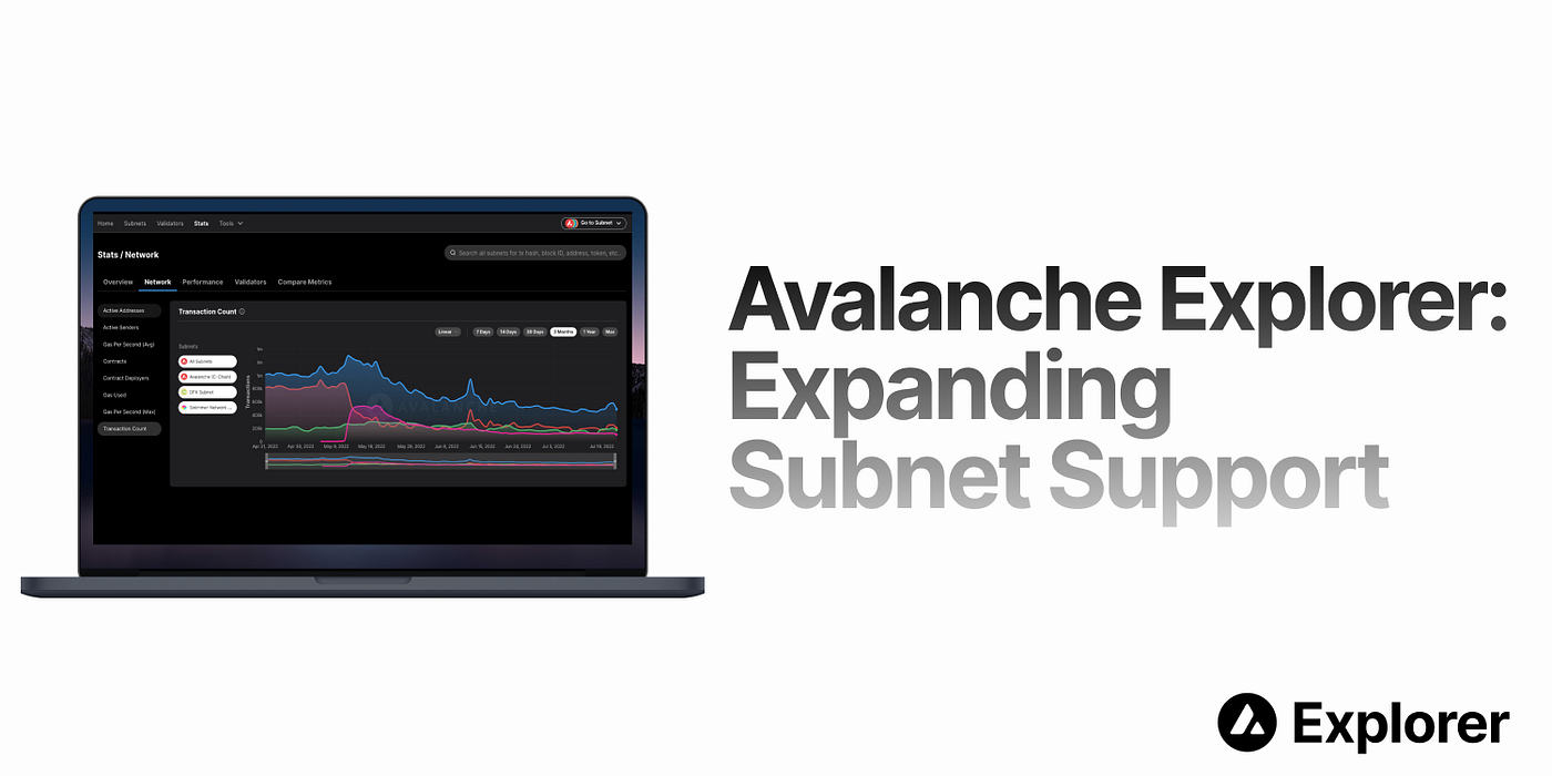 Avalanche Explorer: Expanding Subnet Support | by Ava Labs | Avalanche |  Medium