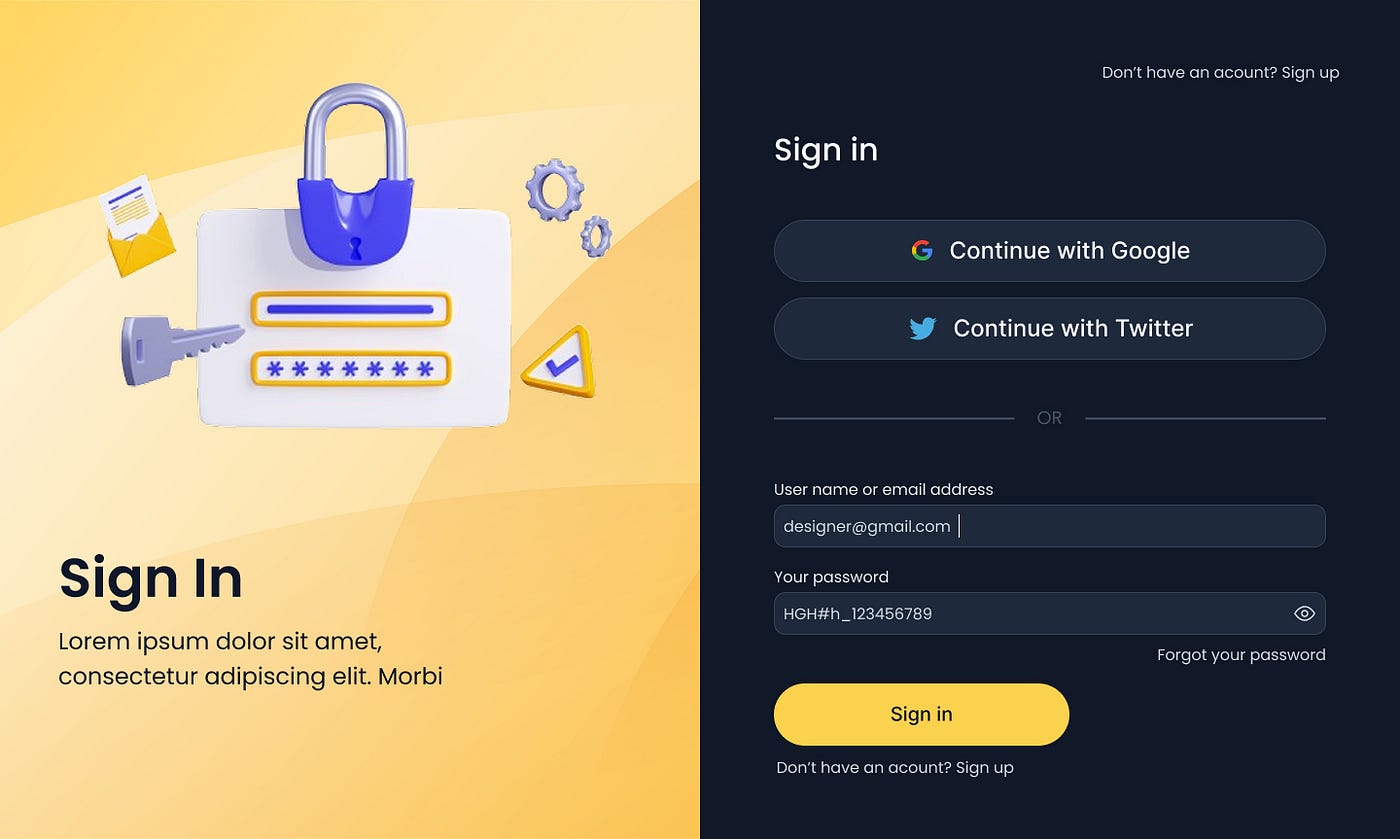 Designing a Sign-In UI with a Tailwind CSS Utility-First Mindset