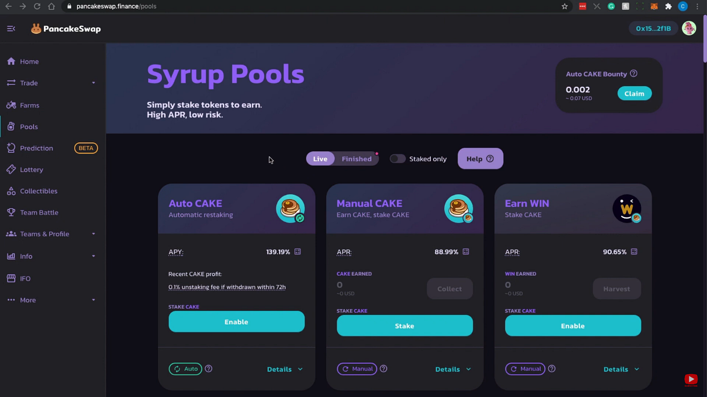 How to Stake, Withdraw and Claim Rewards on PancakeSwap | Step-By-Step  Guide | by Warren Seah | Medium