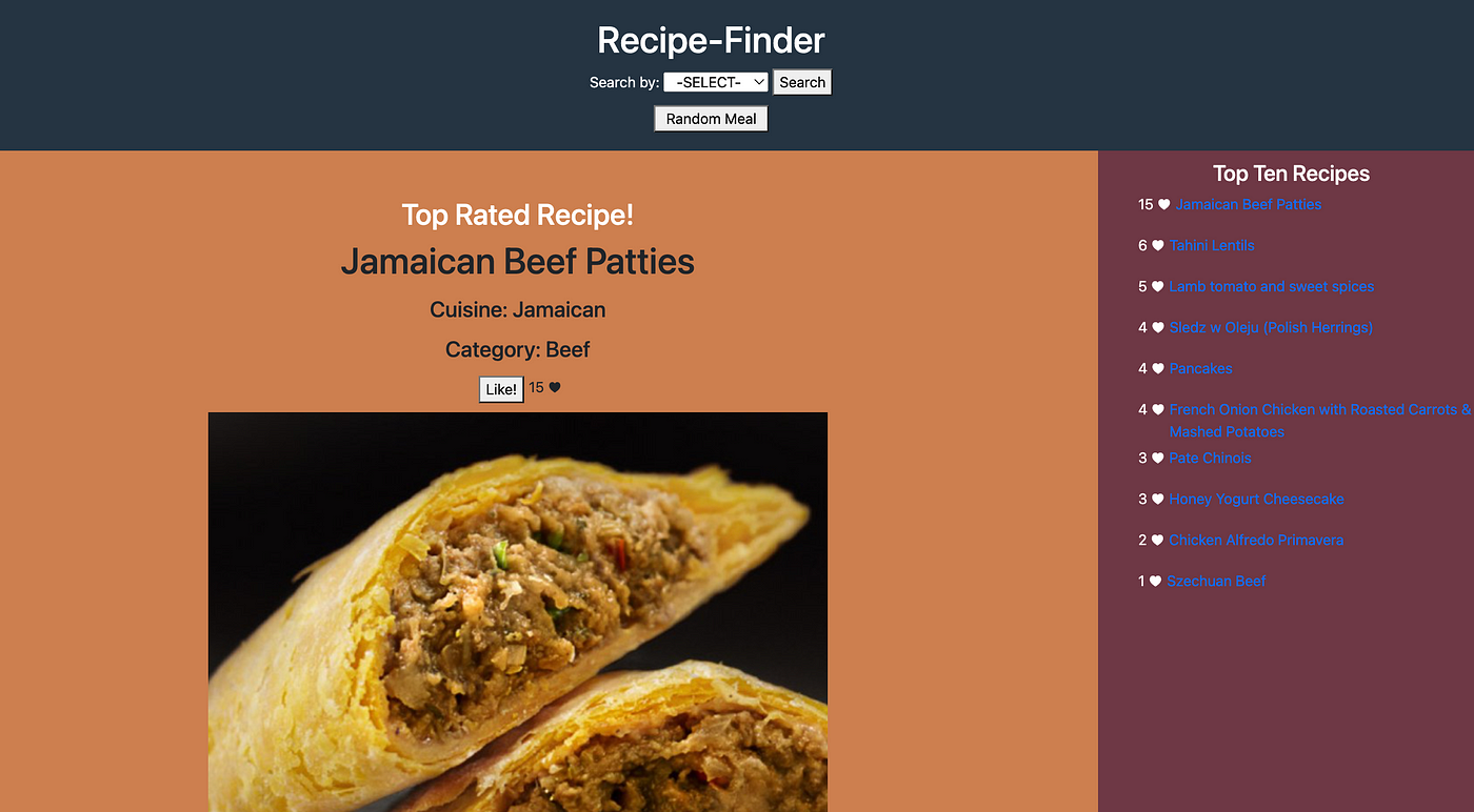 Recipe Finder Tool : What Can I Make With