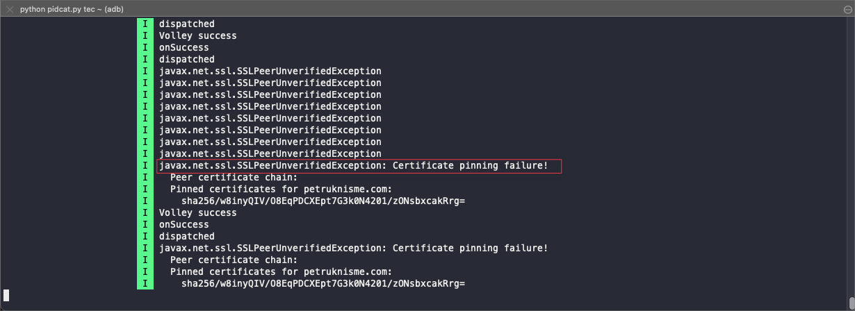 ssl pinning bypass using objection