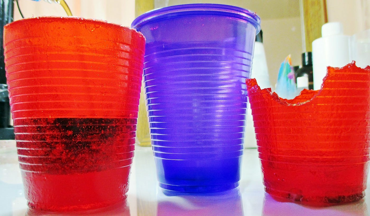 Plastic Overrun Cocktail Shaker Cups