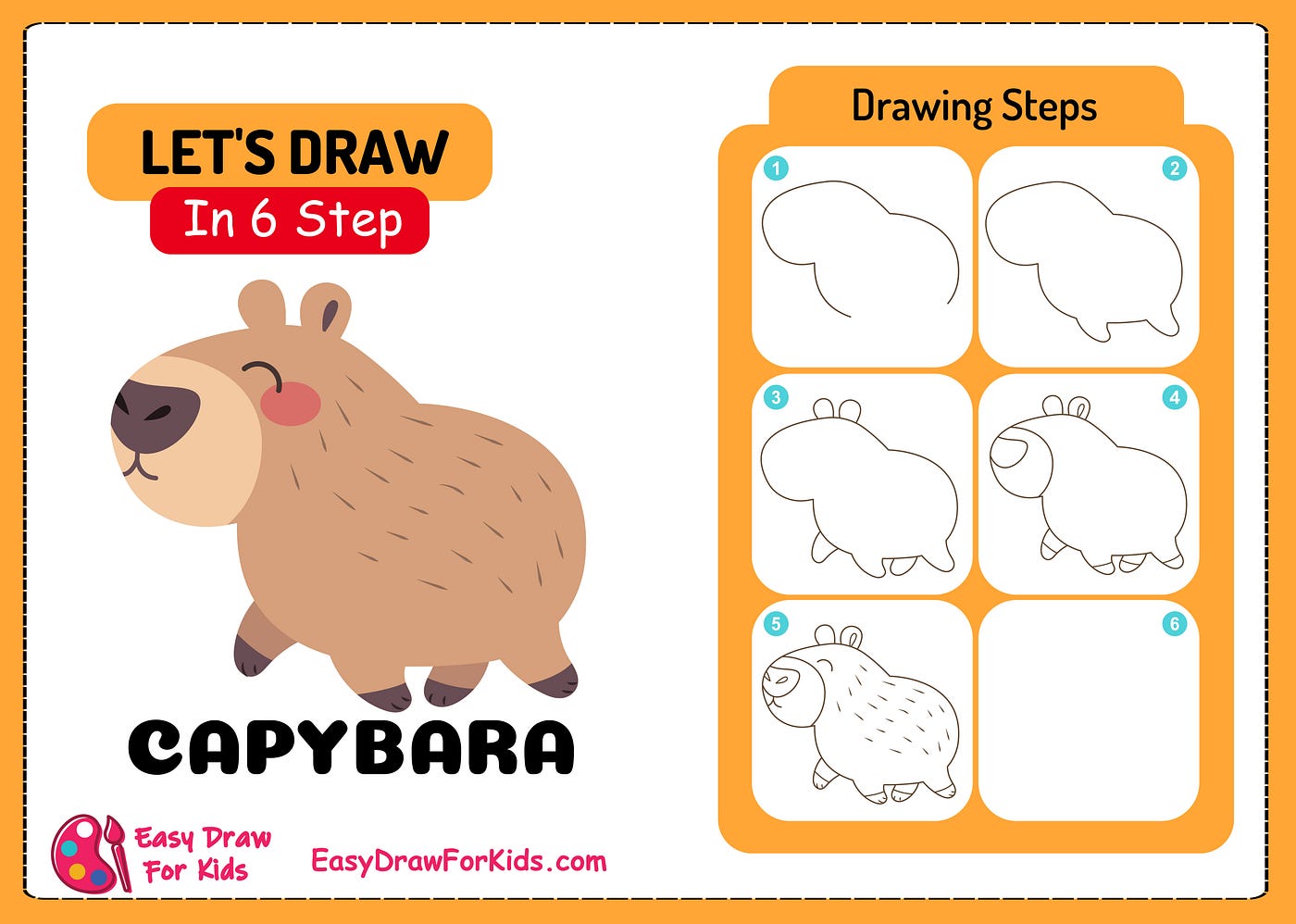 How to Draw a Capybara: A Step-by-Step Guide, by Han Sumi