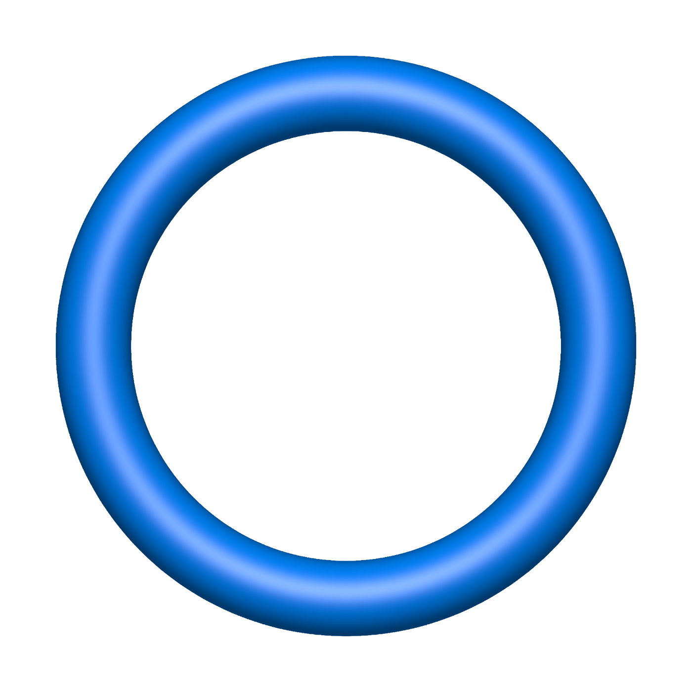 The unknot, the simplest mathematical knot: a closed loop that can be deformed into a circle without cutting. Image by Jim.belk, via Wikimedia Commons, public domain.