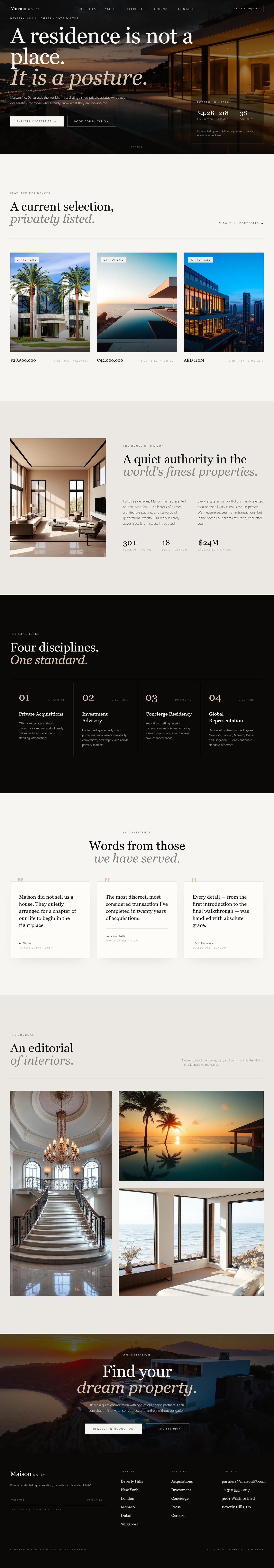 How I Designed a Luxury Real Estate Website That Instantly Elevated My Client’s Brand