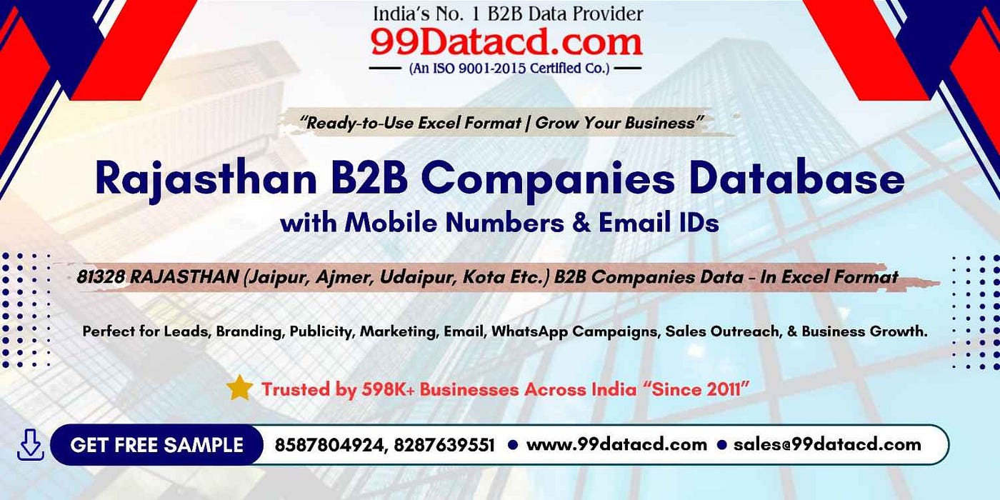 Industry-Wise List of Companies in Rajasthan for Smart Prospecting